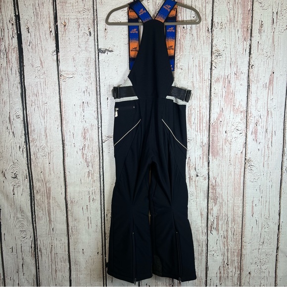 🎉HP🎉 Vintage Reebok RARE HTF Ski Snow Bib Overalls Fitted Flare Pants XS - Picture 4 of 16